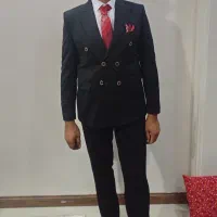 کت و شلوار مردانه ۶ دکمه مشکی