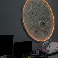 تابلو ماه سه بعدی ( شب خواب )|تابلو، نقاشی، عکس|اردبیل, |دیوار