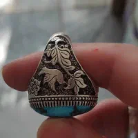 انگشترفیروزه و انگشتر شجر وانگشتر خطی تسبیح سندلوس|جواهرات|رشت, گلسار|دیوار