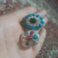 انگشتر  فیروز  یاقوت مشکی انگشتر هفت جد