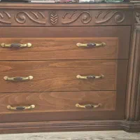 تخت دونفره ۱۶۰*۲۰۰ تمام چوب و درحد نو|تخت و سرویس خواب|تهران, حکیمیه|دیوار