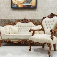 مبل استیل سلطنتی افسون 7 و 9 نفره چوبی|مبلمان خانگی و میز عسلی|تهران, یافت‌آباد|دیوار