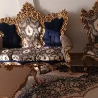 مبل سلطنتی ۹ نفره|مبلمان خانگی و میز عسلی|کهک, |دیوار