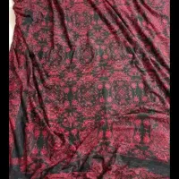 روفرشی کشدار مخمل قرمز ۹متر