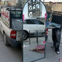 فلزی اینه چوبی دیواری پایه دار neon|آینه|تهران, نعمتآباد|دیوار