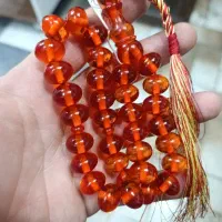 تسبیح سندلوس نارنجی ترکیه تراش استانبولی