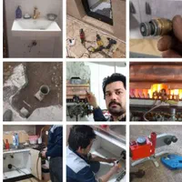 لوله بازکنی. لوله کشی. نصب شیرالات ابگرمکن