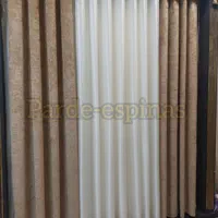 پرده حریر با دوعدد پانچ مخمل آماده|پرده، رانر، رومیزی|تهران, تهرانسر شرقی|دیوار