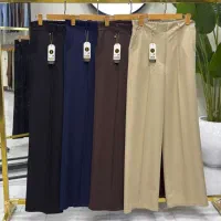 شلوار نخی تنسل بگ جیب دار