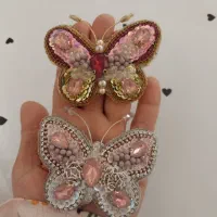 سنجاقسینه پروانه جواهردوزی