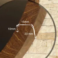 آینه گرد چوبی|آینه|تهران, سازمان برنامه شمالی|دیوار