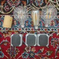 سه عددلامپ ادیسونی وشش عددپریزروکار