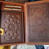 یک جلد قرآن نفیس بهراه کتاب حافظ با جعبه
