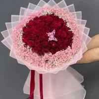 دسته گل رز هلندی با تزئین فقط شاخه ای ۳۰ت|گل و گیاه طبیعی|تهران, دژکام|دیوار