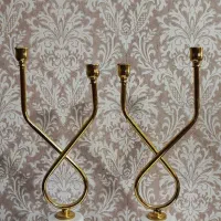 شمعدان سنگی طرح برنجی برنزی فلزی