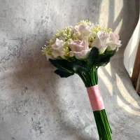 دسته گل رز با خمیر انعطاف پذیر|گل مصنوعی|شیراز, شهدای شهرک سعدی|دیوار