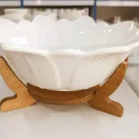 کاسه بااستند چوبی