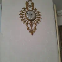 گلدان برنج و ساعت برنج