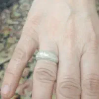 انگشتر طلا سفید شنی