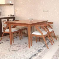ناهارخوری 4نفر از 16میلیون 6نقدمابقی اقساط تا6ماه|میز و صندلی غذاخوری|پردیس, شهرک صنعتی خرمدشت فاز ۷|دیوار