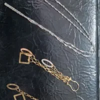 گوشوار و زنجیر طلا