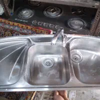 سینگ تو کار دو لکنه با شیر و شیلنگ تمیز سالم|مصالح و تجهیزات ساختمان|اسلامشهر, شهرک قائمیه|دیوار