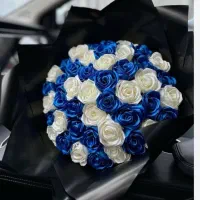 دسته گل وباکس روبانی|گل مصنوعی|شیراز, کوشک میدان|دیوار