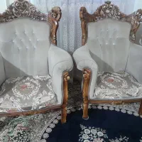 مبل سلطنتی ۹ نقره مناسب باغ|مبلمان خانگی و میز عسلی|قزوین, |دیوار