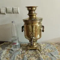 سماور ذغالی نیکولای روسی زغالی عتیقه