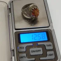 انگشتر نقره با سنگ اصل گرمی ۲۸۵