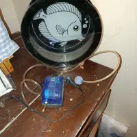 آکواریوم ماهی کوچک گرد به قطر ۲۷ به همراه پمپ اب