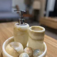 ست سرویس بهداشتی سنگ مرمر نو با کارتن