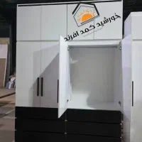 کمد دیواری/کمددیواری دستگیره چوبی شیک|جاکفشی، کمد، دراور|اندیشه, اندیشه فاز ۲|دیوار