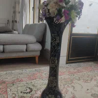 گلدان شیشه ای مشکی