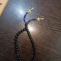 تسبیح 33 دانه دو سر طرح صلیب.