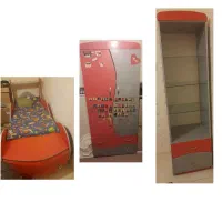 سرویس خواب تخت مدل ماشین و کمد و بوفه