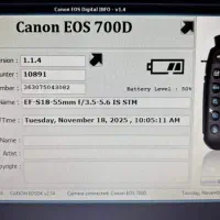 دوربین کانن 700D|دوربین عکاسی و فیلم‌برداری|تهران, نیلوفر|دیوار