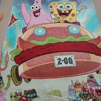 فرش برای اتاق کودک طرح باب اسفنجی