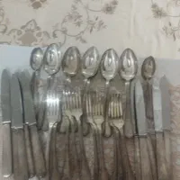 قاشق چنگال و کارد روکش ضخیم نقره