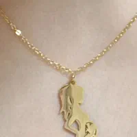 گردنبند مادر باردار استیل رنگ ثابت