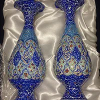 باکس ست گلدان مسی میناکاری ۲۵ سانتیمتری|صنایع دستی و سایر لوازم تزئینی|تهران, پاسداران|دیوار