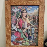 تابلو چوبی قاجاری سنتی