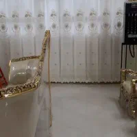 پرده پذیرایی فلت گل برجسته