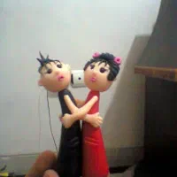 عروسکای خمیری ولنتیاین وشب عید ومگنت های خمیری