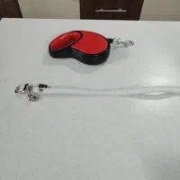 قلاده متری و قلاده و ظرف بزرگ و کوچک نو با لیبل