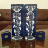 شمعدان جاشمعی کریستال بوهیمیا با حک و کارتن