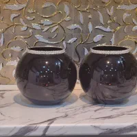 گلدان شیشه‌ای یک جفت