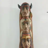 مجسمه چوبی سرخپوست ۵۰ سانتی|مجسمه، تندیس، ماکت|تهران, نعمت‌آباد|دیوار