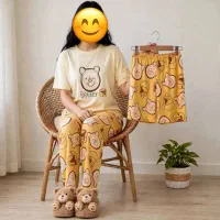 ست سه تیکه تیشرت شلوار شلوارک
