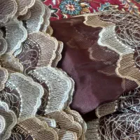 پرده حریر و والان مخمل|پرده، رانر، رومیزی|بروجن, |دیوار